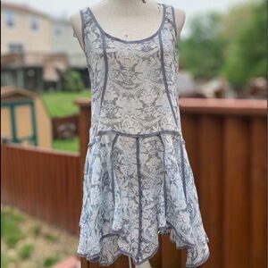 Free People Intimately Trapeze Floral Lace Slip Scoop Neck Dress Festival 2000s